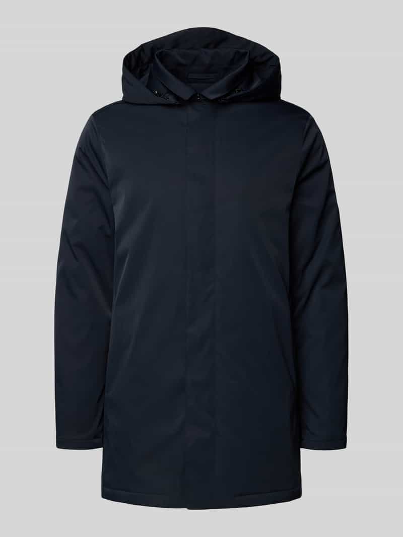 Kurtka przeciwdeszczowa z krytym zamkiem błyskawicznym