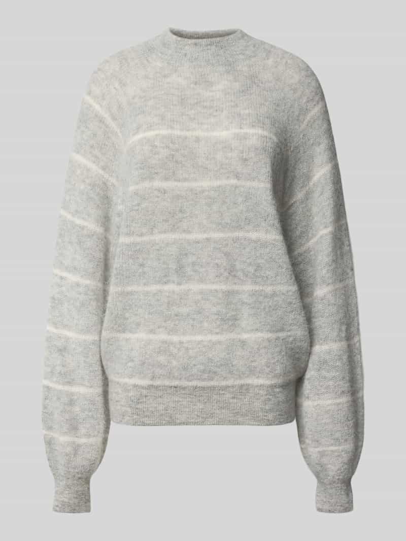 Sweter z dzianiny o kroju oversized ze stójką model ‘LARELY’