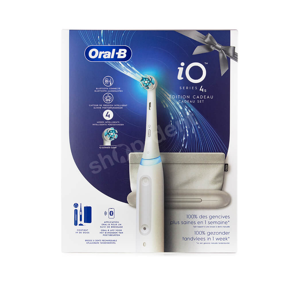 Oral-B iO 4S White szczoteczka elektryczna magnetyczna z etui podróżnym + kosmetyczka