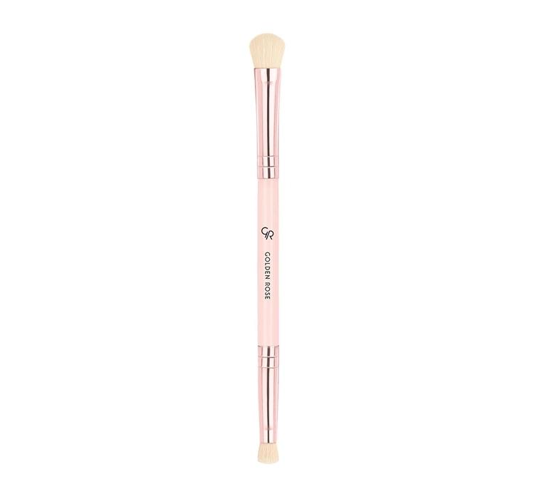 Golden Rose Duo Eyeshadow Brush dwustronny pędzel do cieni