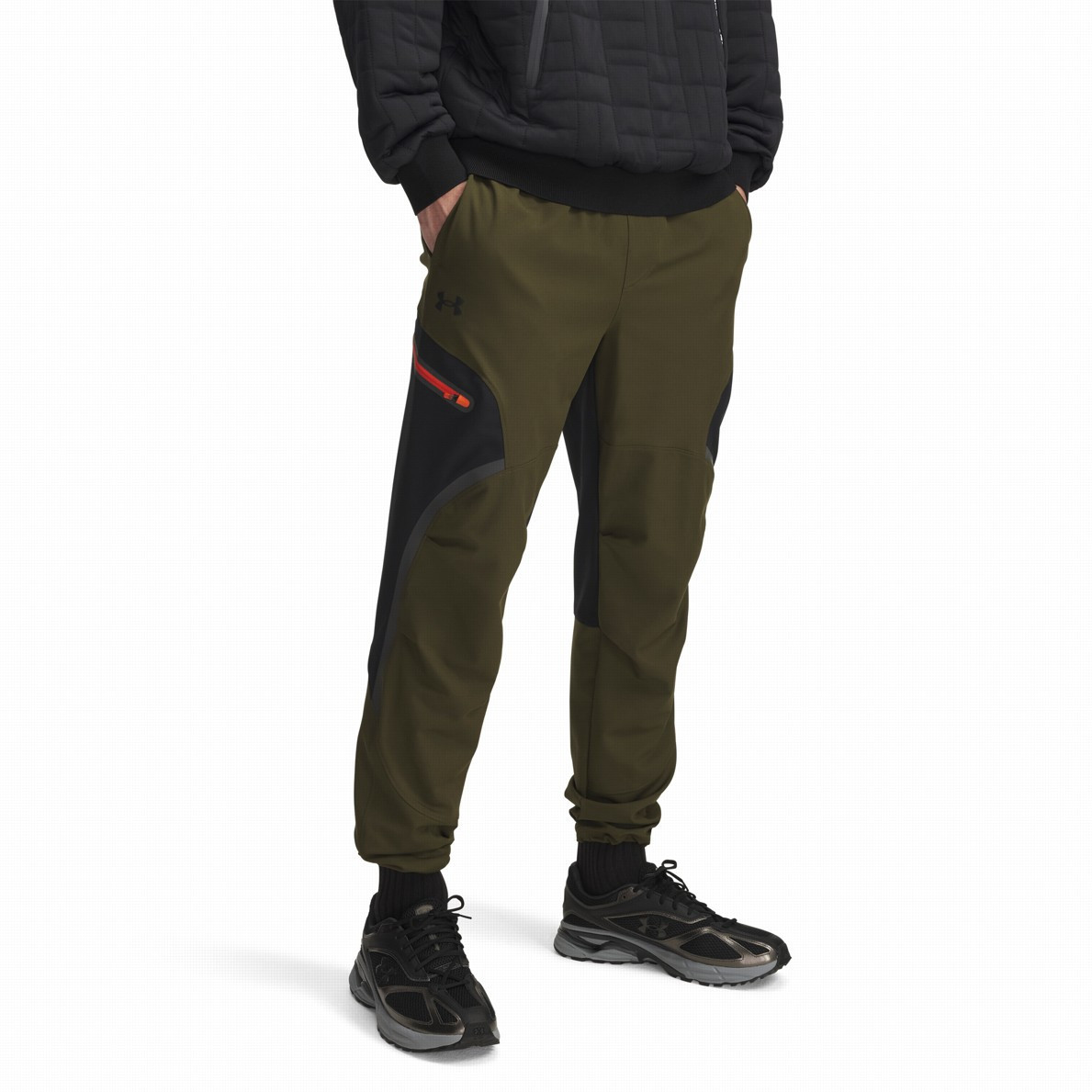 Spodnie męskie Under Armour Unstoppable Cargo Pant Rozmiar: M / Kolor: zielony/czarny