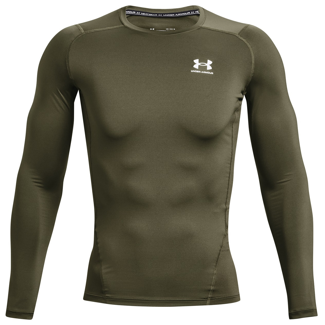 Męska koszulka Under Armour HG Armour Comp LS Rozmiar: L / Kolor: ciemnozielony