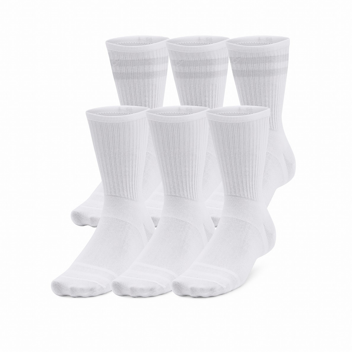 Zestaw skarpetek Under Armour Essential 6Pk Crew Rozmiar skarpet: 47,5 - 50,5 / Kolor: biały