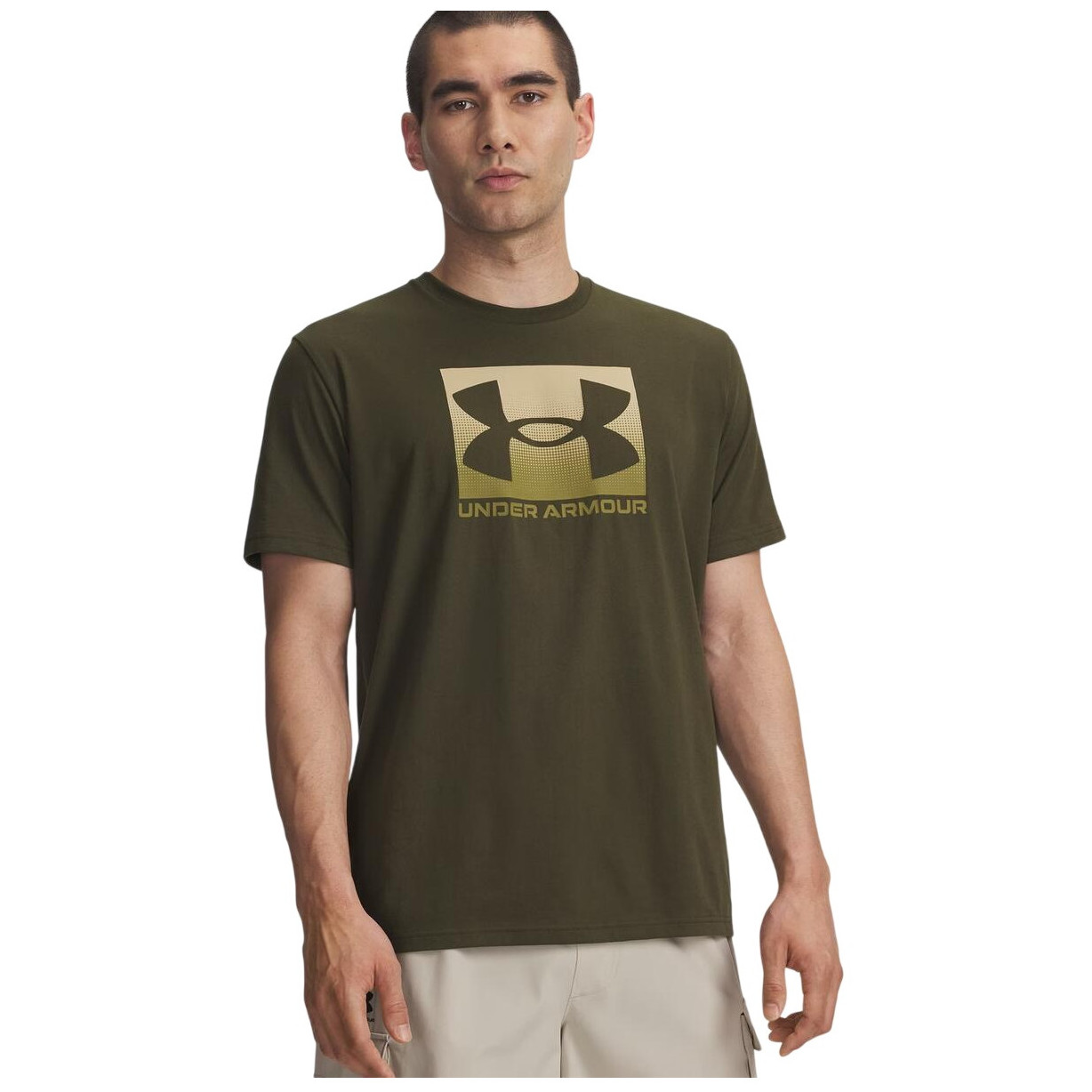 Koszulka męska Under Armour M Boxed Sports Updated Ss Rozmiar: L / Kolor: ciemnozielony