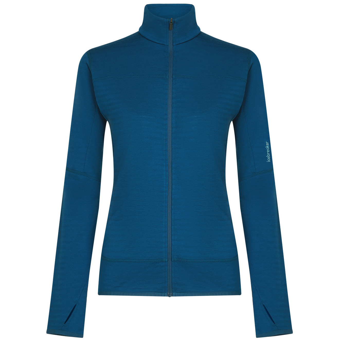 Bluza damska Icebreaker Women Merino Blend 300 RealFleece™ Descender LS Zip Rozmiar: S / Kolor: niebieski