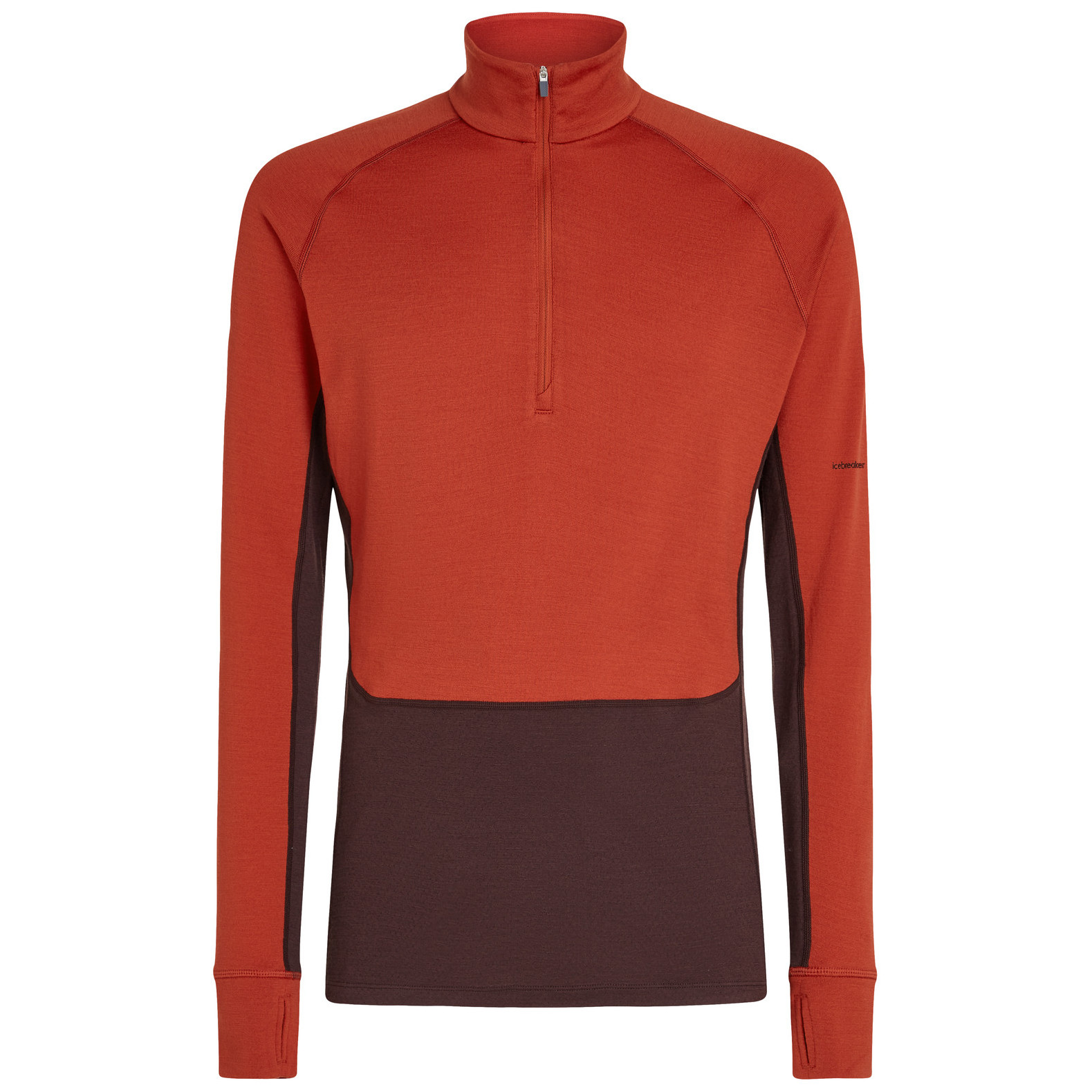 Męska bluza Icebreaker ZoneKnit™ 260 LS Half Zip Rozmiar: M / Kolor: pomarańczowy