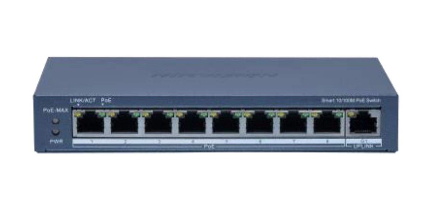Hikvision DS-3E1309P-EI(B) łącza sieciowe Zarządzany Fast Ethernet (10/100) Obsługa PoE