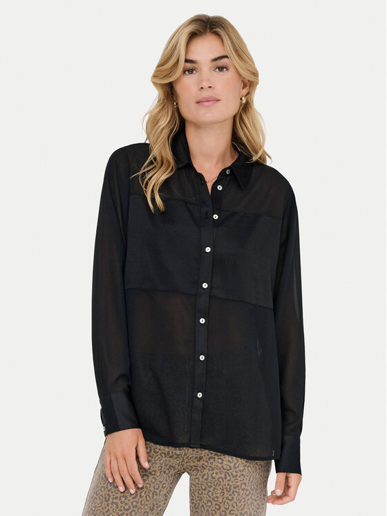 ONLY Koszula Star 15360299 Czarny Regular Fit