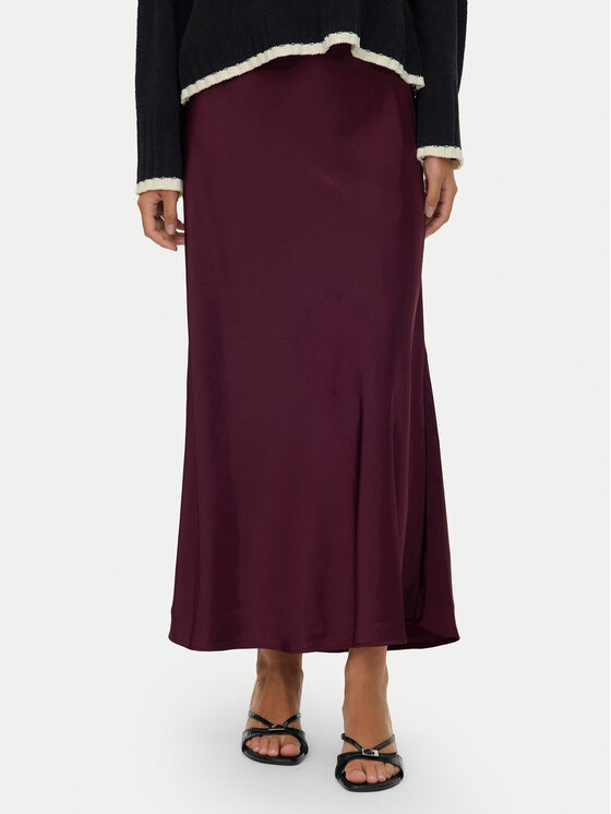 Vero Moda Spódnica midi Elena 10337459 Fioletowy Regular Fit