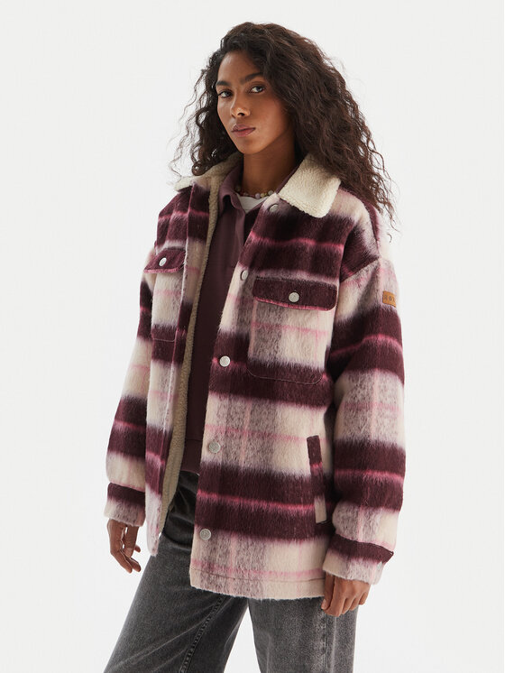 Roxy Kurtka przejściowa Passage Of Time ERJJK03670 Bordowy Relaxed Fit