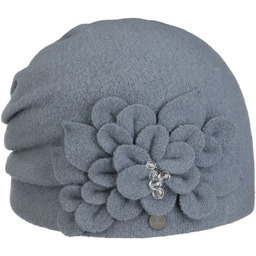 Czapka Wełniana Zikana by Lierys, niebieski gołębi, One Size