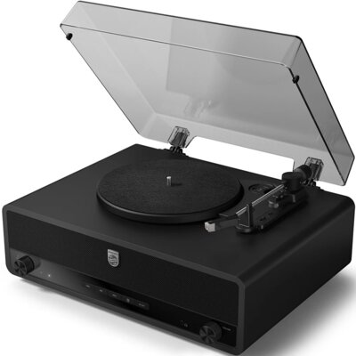 Philips Gramofon TAV3000B/10 Czarny, Automatyczny, Napęd pasowy, Prędkość odtw. 33 1/3, 45, 78 obr./min