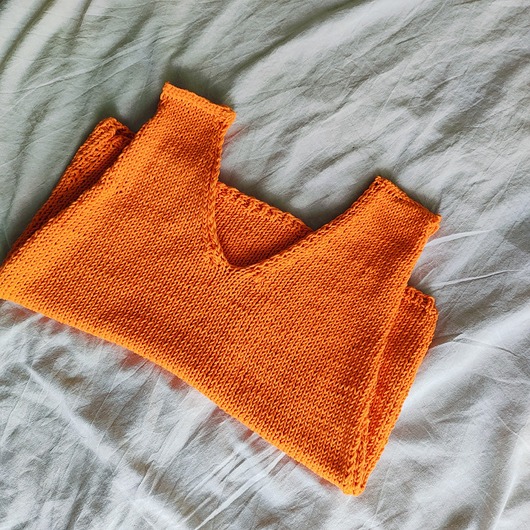 Bawełniany top pomarańczowy Orange Passion