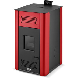 Blist Piec kominek kocioł CO na pellet z płaszczem wodnym SAHARA 17 BLIST czerwony