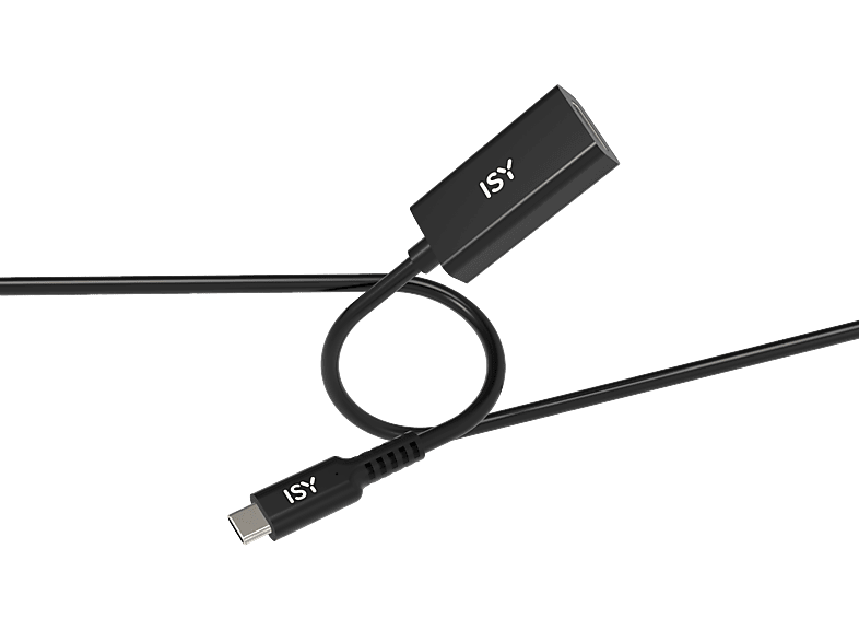 Kabel/adapter USB-C - HDMI ISY IHD-9030 15cm Czarny