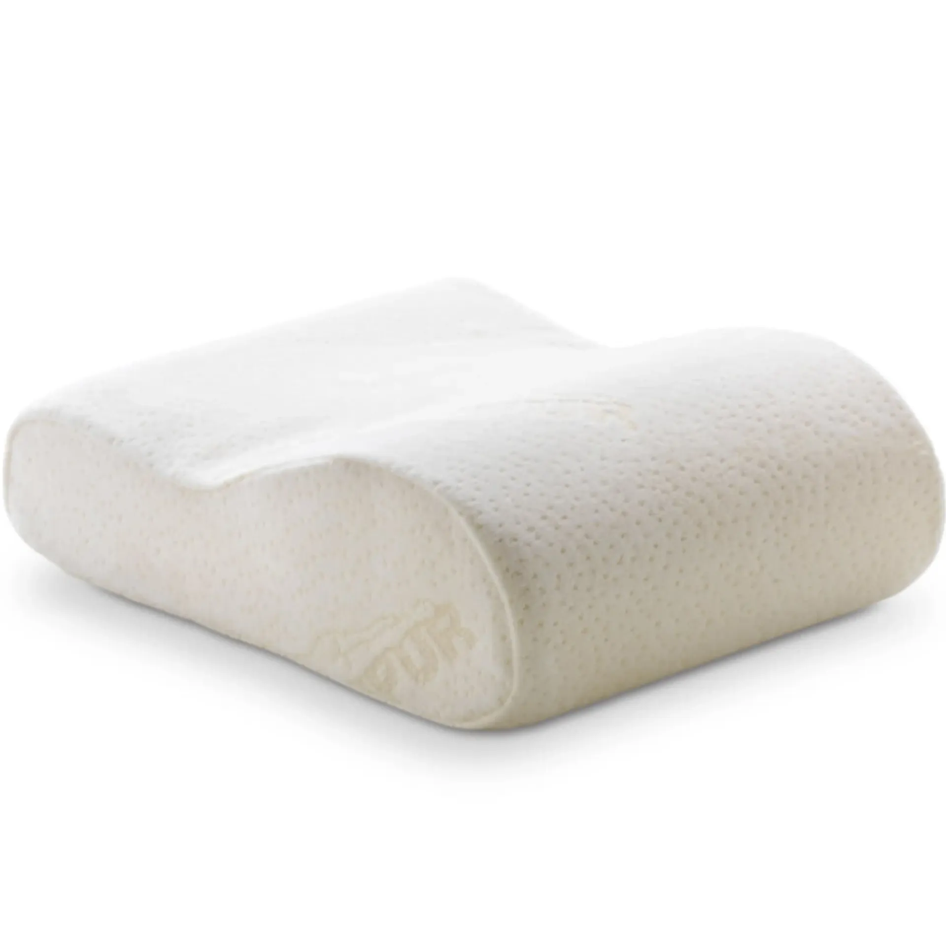 Poduszka Tempur podróżna kremowy welur materiał termoelastyczny TEMPUR®, wyrób medyczny