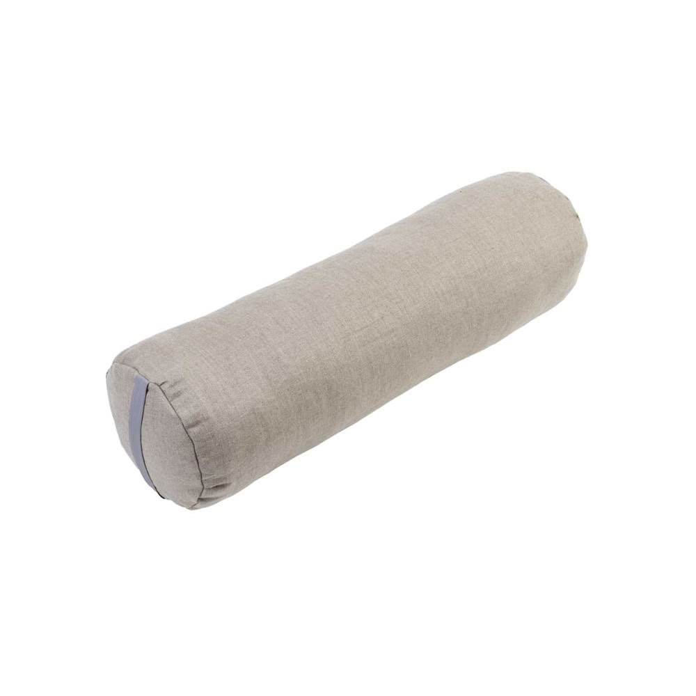 Wałek Gravity lniany relaksacyjny 70x29x17 naturalny len wełna drzewna, silikonowe kuleczki, len