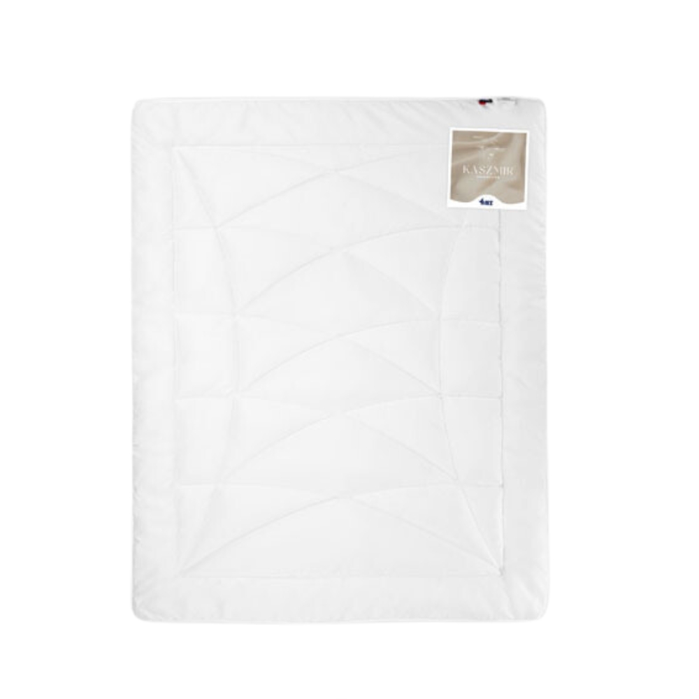 Kołdra AMZ Kaszmir Gold 135/140x200 cm, Letnia wełna Kaszmir 70% i Merino 30%, 100% bawełna
