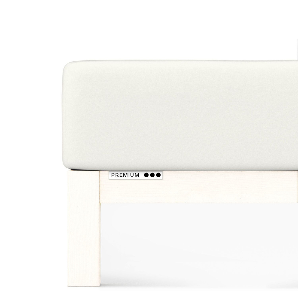 Prześcieradło Schlafgut Premium 90x190-100x220 Off White 181 - S bawełna, antyalergiczny