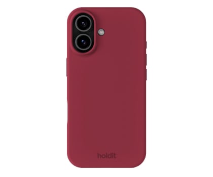 Holdit Silicone Case iPhone 17 Red Velvet
