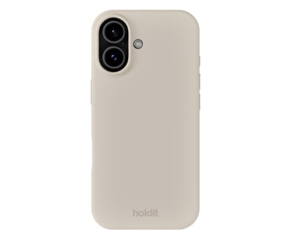 Holdit Silicone Case iPhone 17 Light Beige