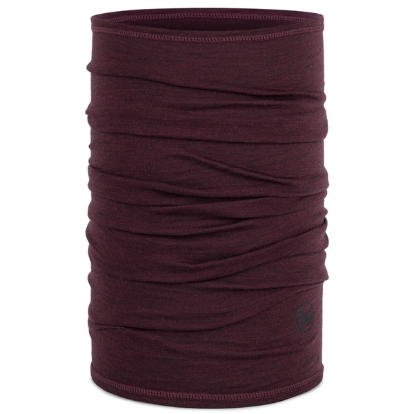 BUFF Chusta wielofunkcyjna LIGHTWEIGHT MERINO WOOL solid garnet
