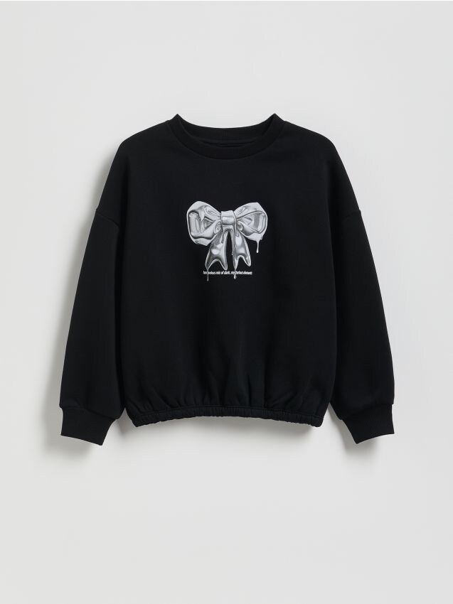 Reserved - Bluza z nadrukiem - czarny