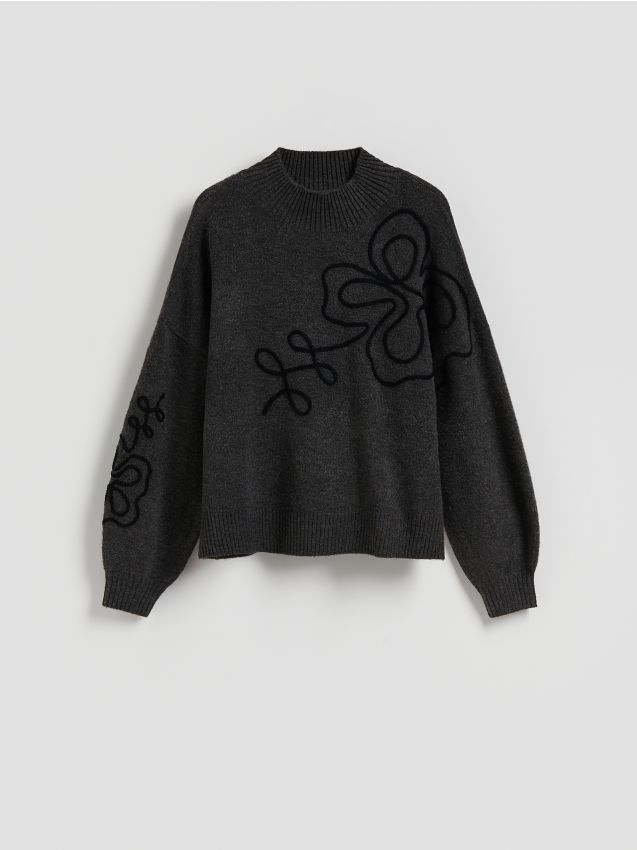 Reserved - Sweter oversize - ciemnoszary