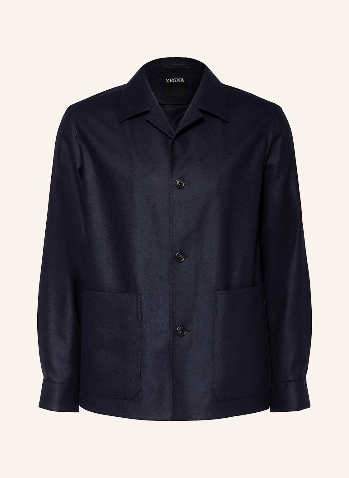 Zegna Płaszcz Wełniany blau