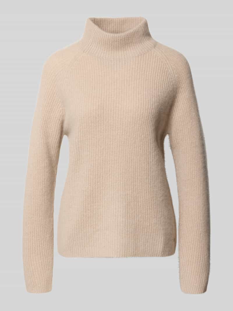 Sweter z dzianiny z kaszmiru ze stójką