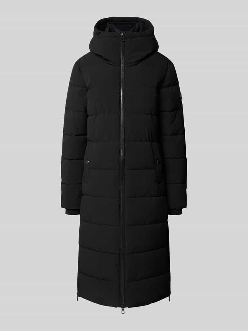 Płaszcz pikowany zapinany na zamek błyskawiczny dwustronny