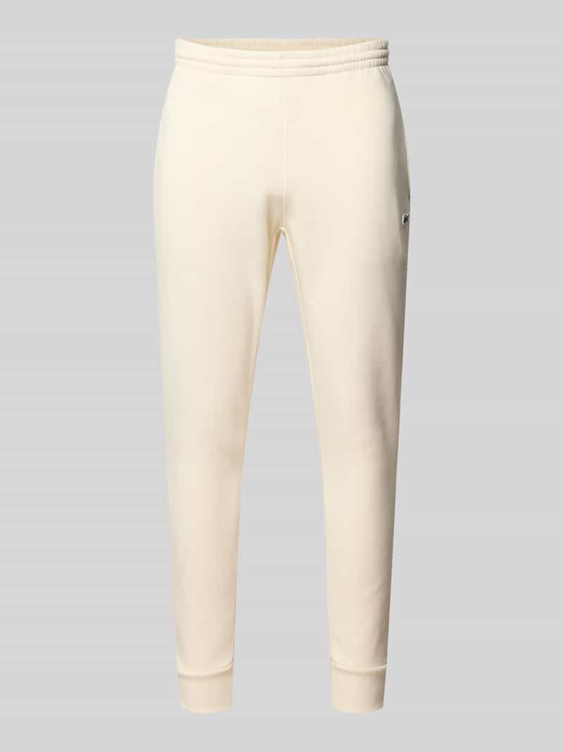 Spodnie dresowe o kroju regular fit z mieszanki bawełny