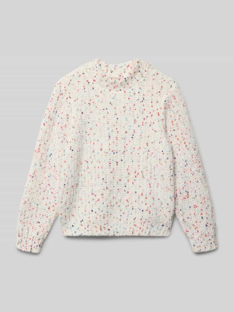 Sweter z dzianiny o kroju regular fit ze stójką model ‘GLUDI’