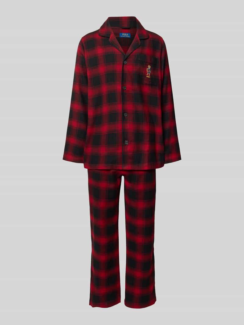 Piżama z haftem w zestawie prezentowym