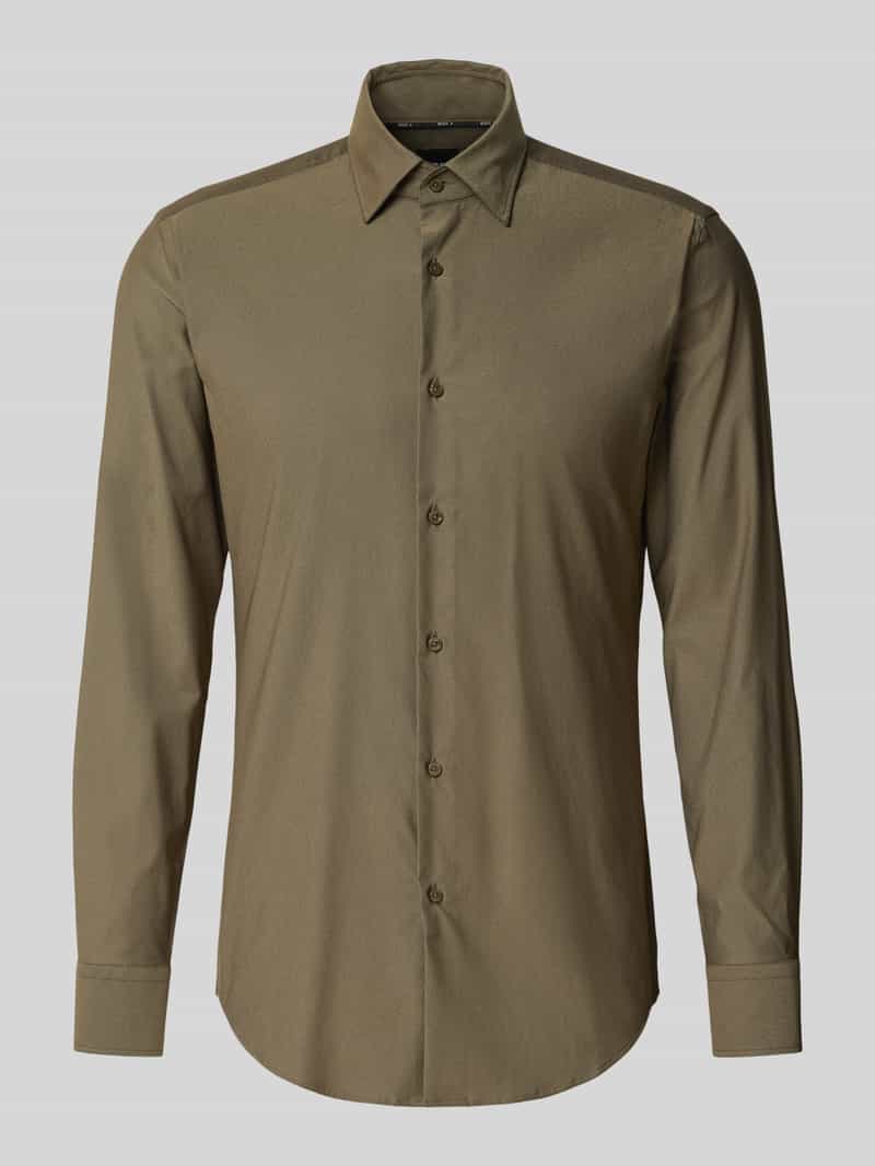 Koszula biznesowa o kroju slim fit z kołnierzykiem typu kent model ‘HANK’