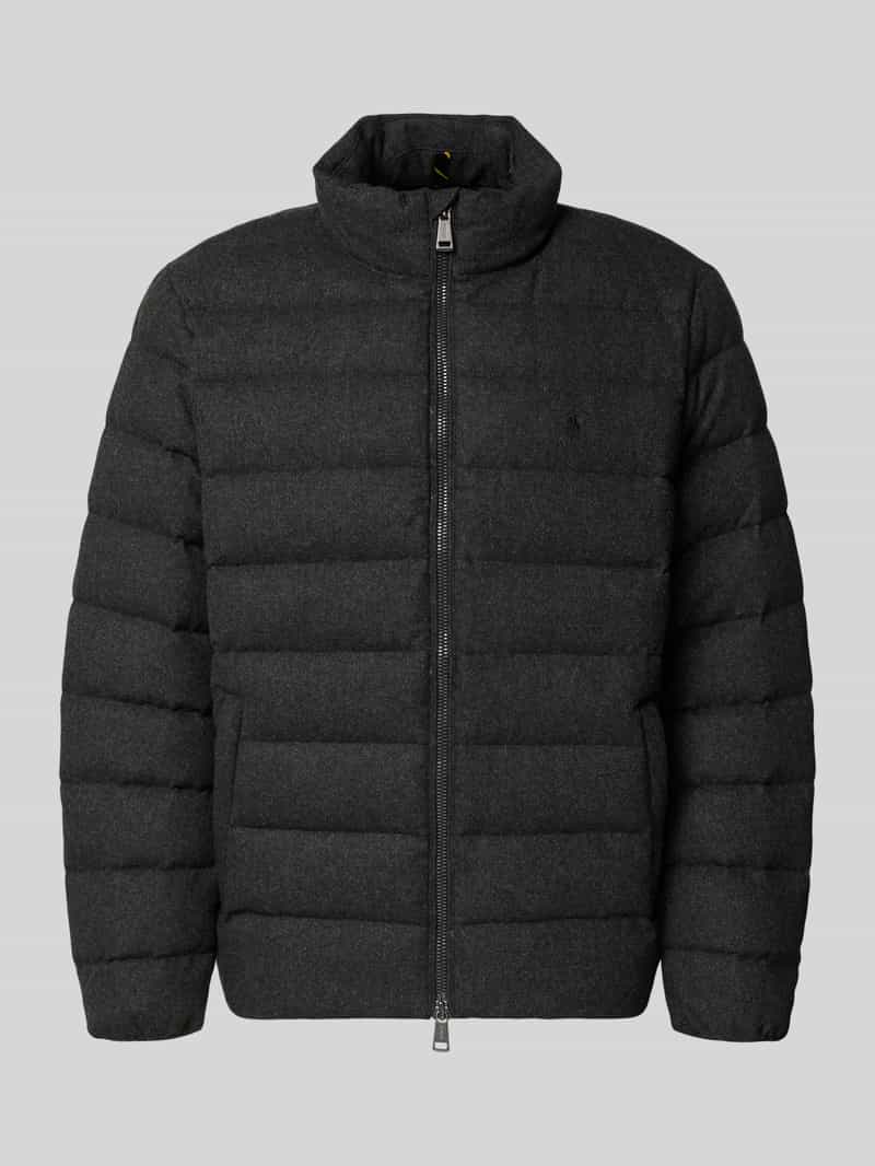 Kurtka puchowa z dwustronnym zamkiem błyskawicznym