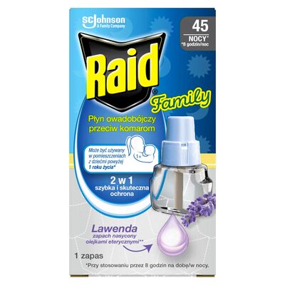 Płyn do elektrofumigatora 27 ml lawenda RAID Family