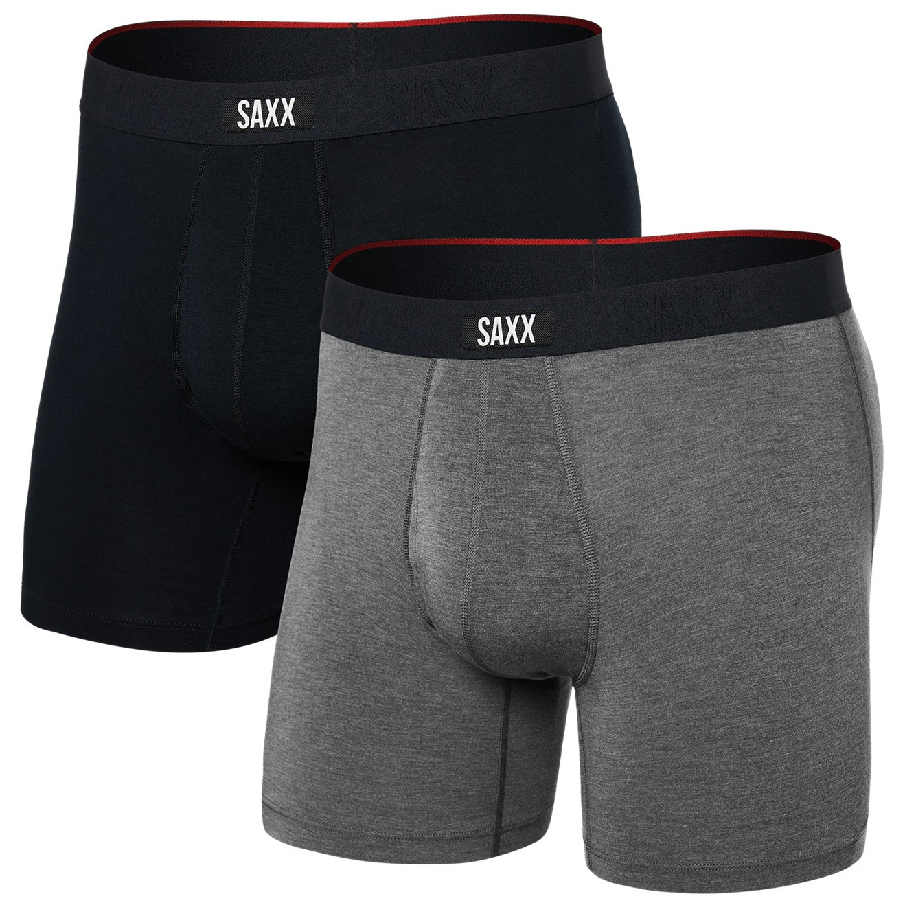 Bokserki Saxx Vibe Xtra Super Soft Bb Fly 2Pk Rozmiar: L / Kolor: szary