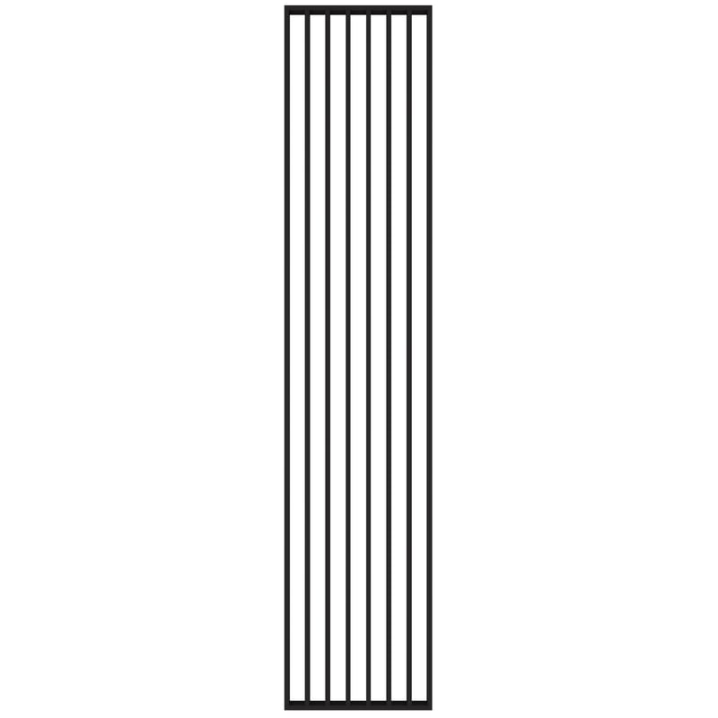 Ścianka działowa lamelowa ażurowa 275x58 cm czarna