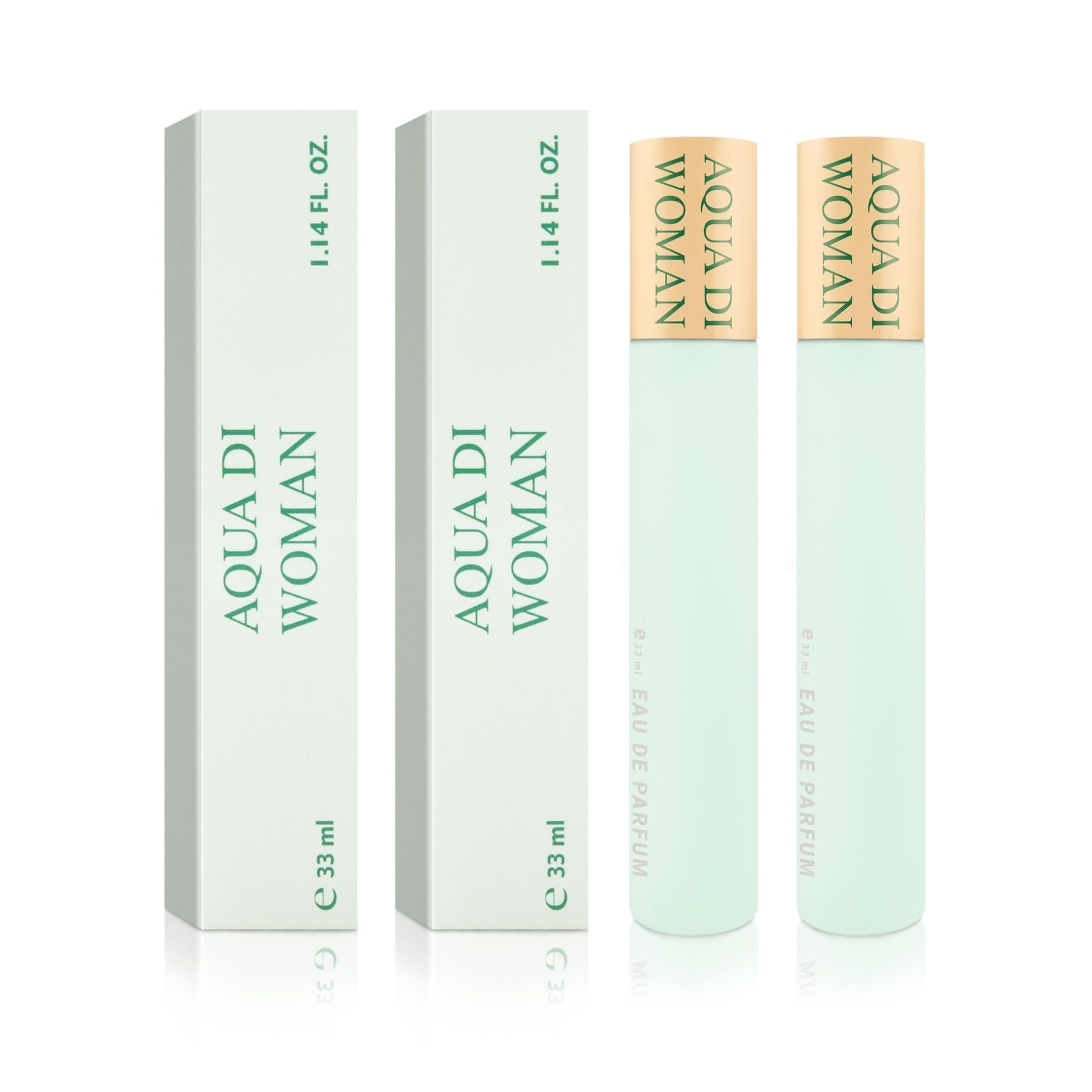 TEMU Perfumy damskie Zestaw 2x Aqua Di Women - Zestaw Perfumek idealnych do torebki - Długotrwały zapach i Niezwykła kompozycja