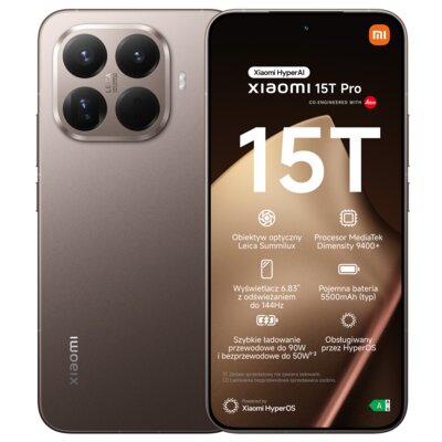Xiaomi 15T Pro 5G 12/512GB Złoty