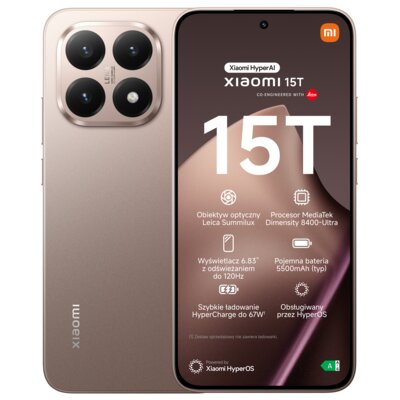 Xiaomi 15T 5G 12/512GB Złoty