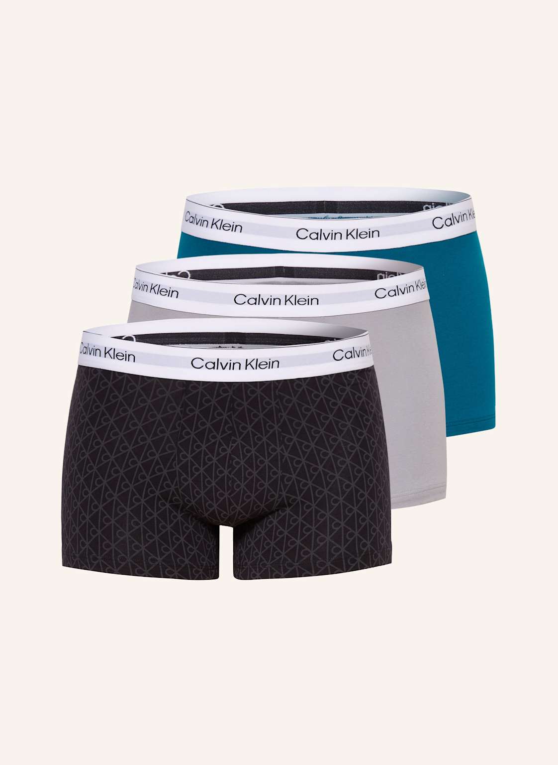 Calvin Klein Bokserki Cotton Stretch, 3 Szt. blau
