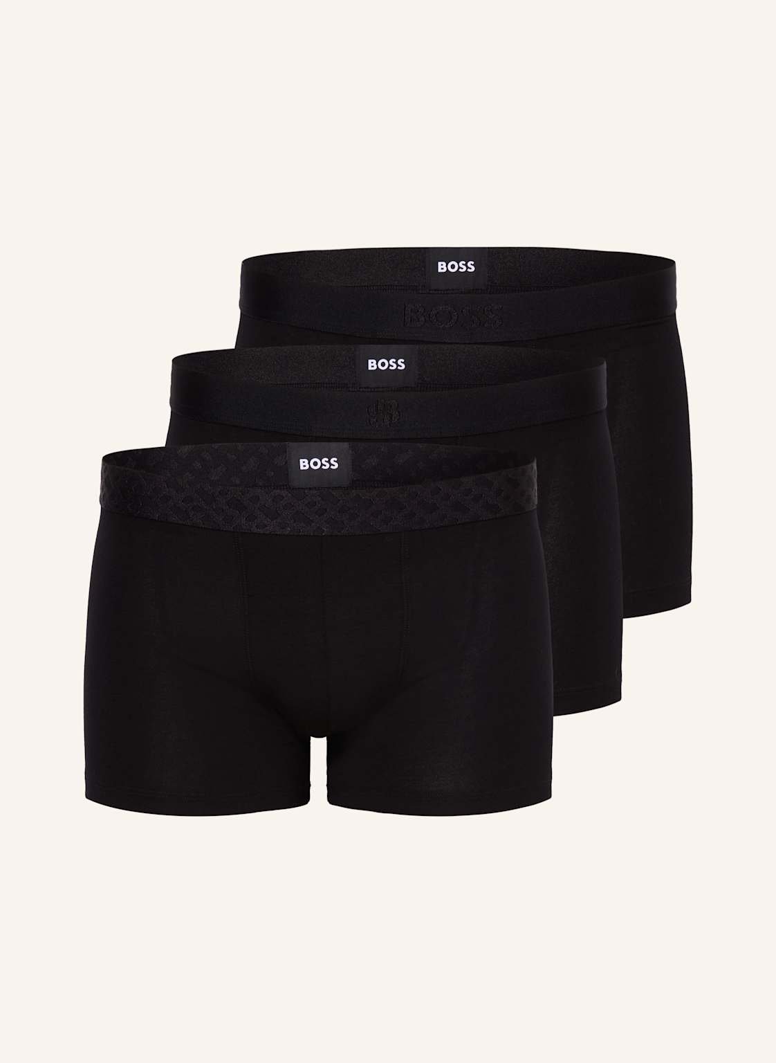 Boss Bokserki, 3 Szt. schwarz