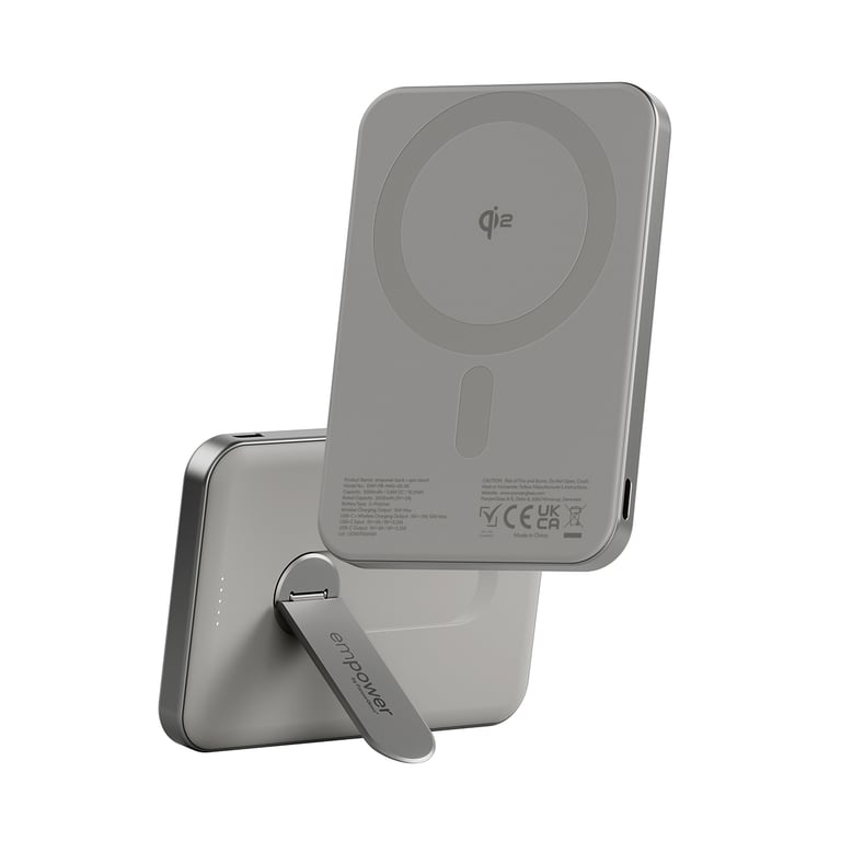 PanzerGlass empower by ® empower Bank w. Spin Stand 5000mAh Titanium Przezroczysta ochrona ekranu Apple 1 szt.