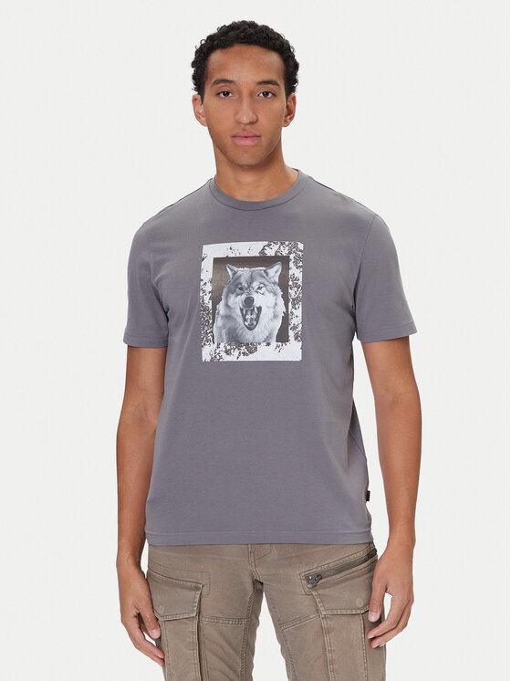 BOSS T-Shirt Lupo 50554615 Szary Regular Fit