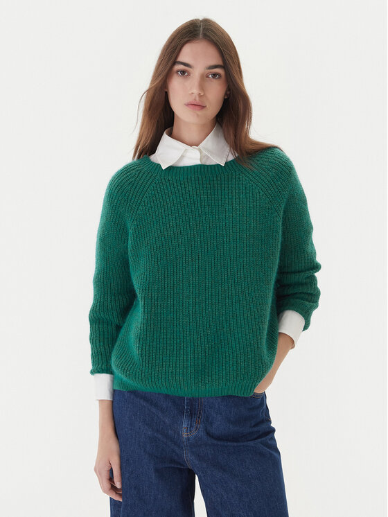 Weekend Max Mara Sweter Xeno 2525366102 Zielony Relaxed Fit