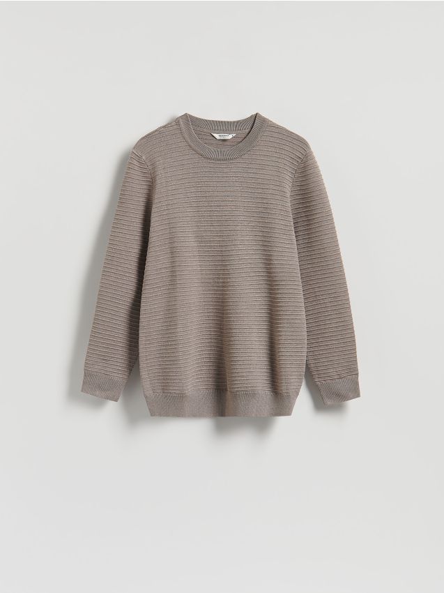 Reserved - Sweter z wiskozą - brązowy