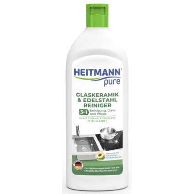 Mleczko do czyszczenia płyt ceramicznych i stali nierdzewnej HEITMANN Pure 250 ml