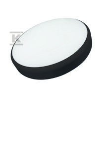 Plafoniera LED KAMA 25W/20W/15W 2250lm/1900lm/1500lm z czujnikiem ruchu CZARNA IP44, CCT z przełącznikiem do zmiany barwy światła x 5 barw